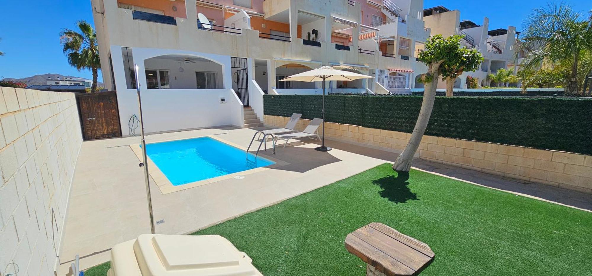 Homes Of Spain, Apartamentos Paraiso Vera Playa, Fatu Hiva, Bajo A Con Piscina Privada En Jardin Privado, Primera Linea De Playa, Wifi Exterior foto