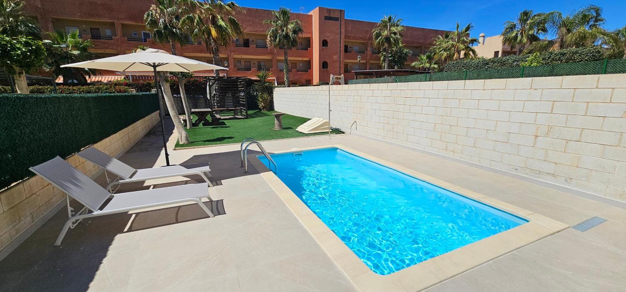 Homes Of Spain, Apartamentos Paraiso Vera Playa, Fatu Hiva, Bajo A Con Piscina Privada En Jardin Privado, Primera Linea De Playa, Wifi Exterior foto