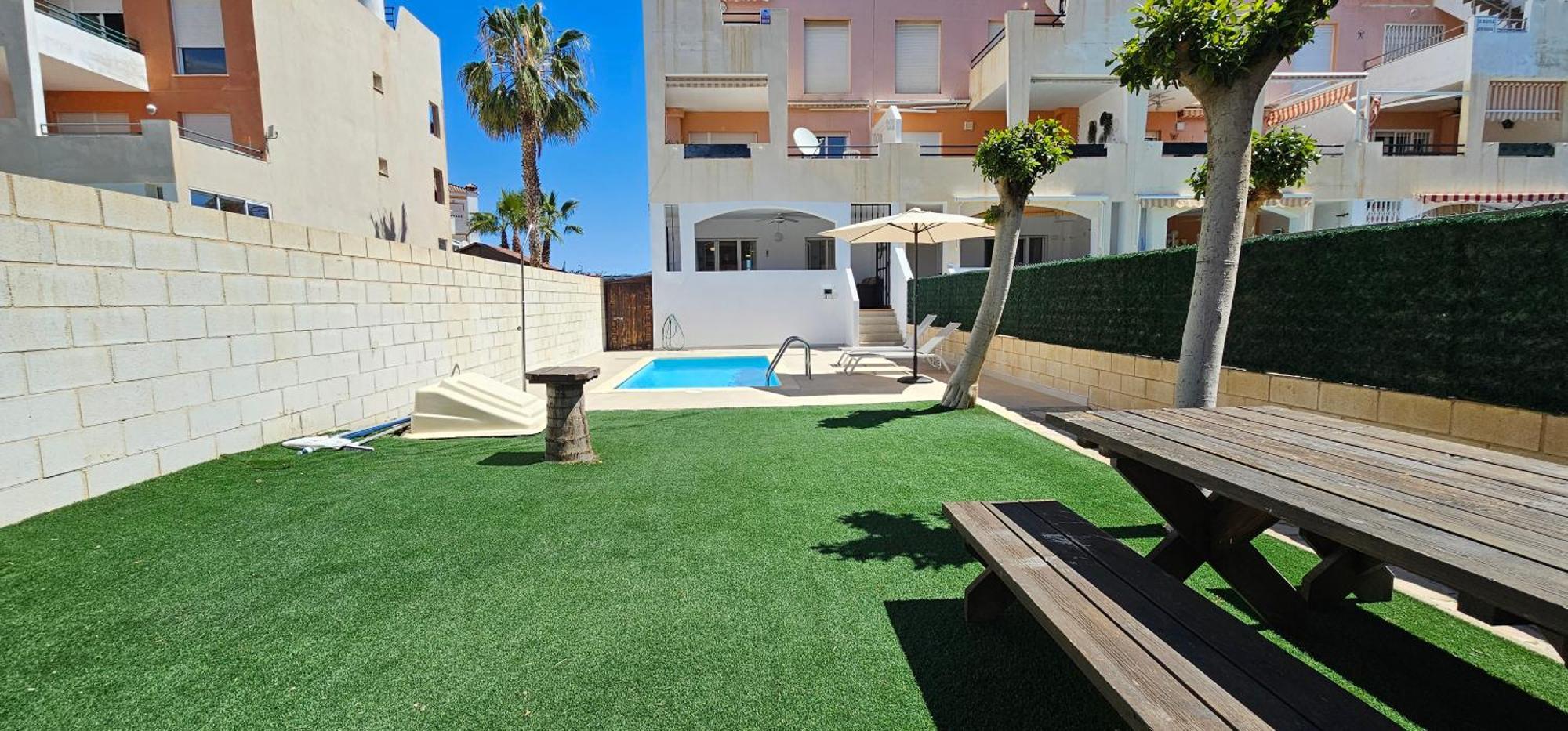 Homes Of Spain, Apartamentos Paraiso Vera Playa, Fatu Hiva, Bajo A Con Piscina Privada En Jardin Privado, Primera Linea De Playa, Wifi Exterior foto